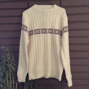 White Knitted Sweater